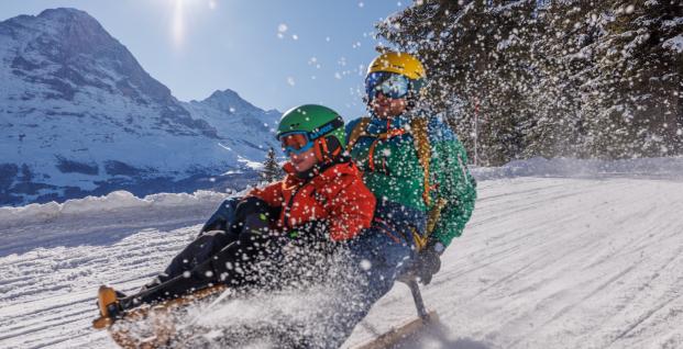 Sledging on Bussalp